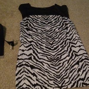 Express Shirt Dress Zebra Print